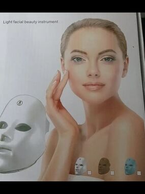 LED Light Facial Beauty Mask - White